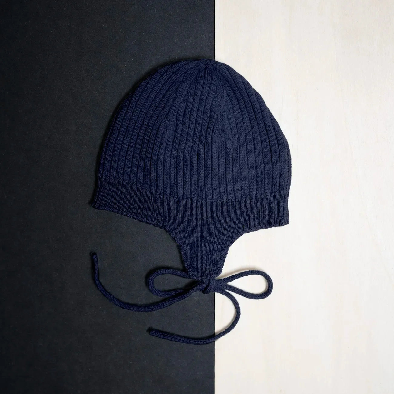 THE WOOLLY BABY HAT - midnight blue