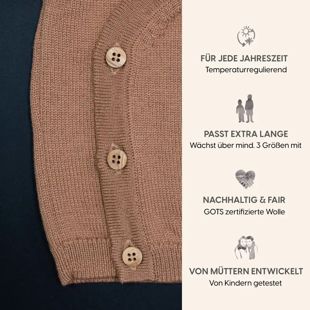 THE WOOLLY BABY JACKET - camel