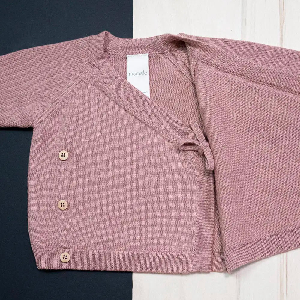THE WOOLLY BABY JACKET - rose