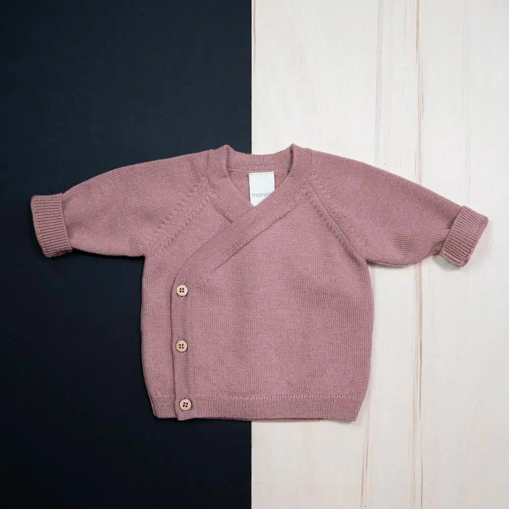 THE WOOLLY BABY JACKET - rose