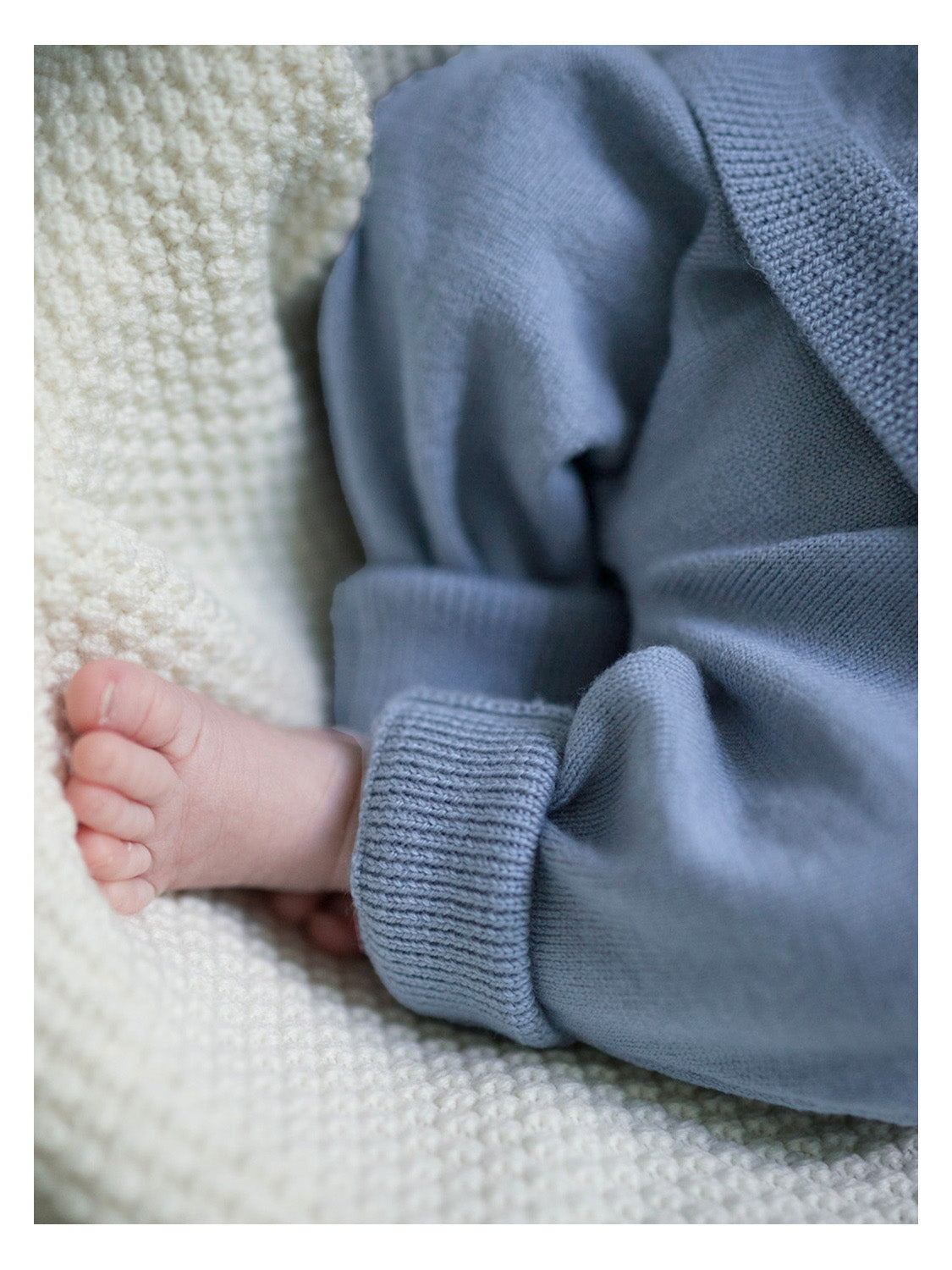 THE WOOLLY BABY PANTS - blue