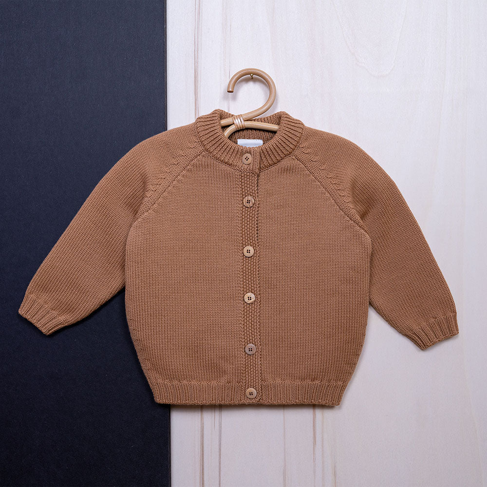 the woolly cardigan - camel