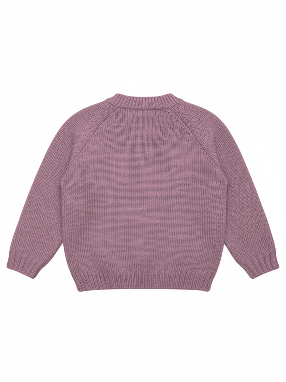 THE WOOLLY CARDIGAN - mauve