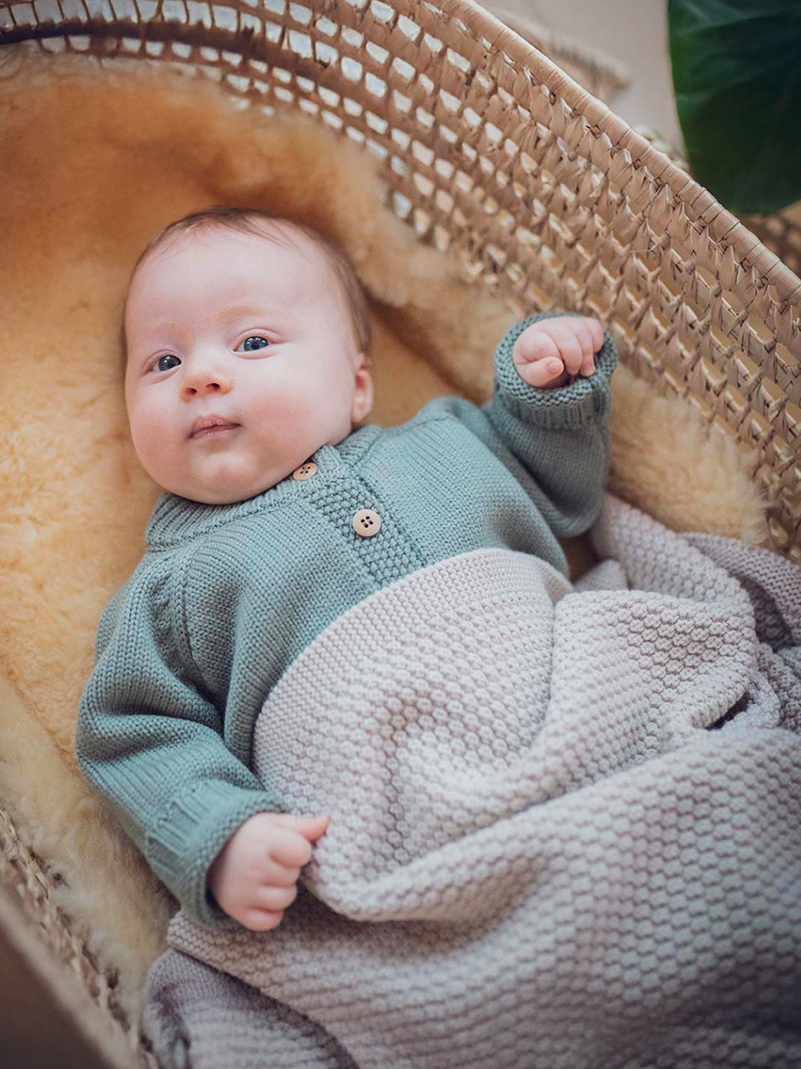 THE WOOLLY CARDIGAN - sage