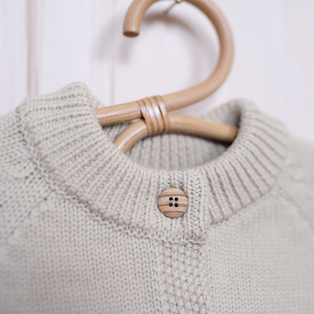 THE WOOLLY CARDIGAN - sand