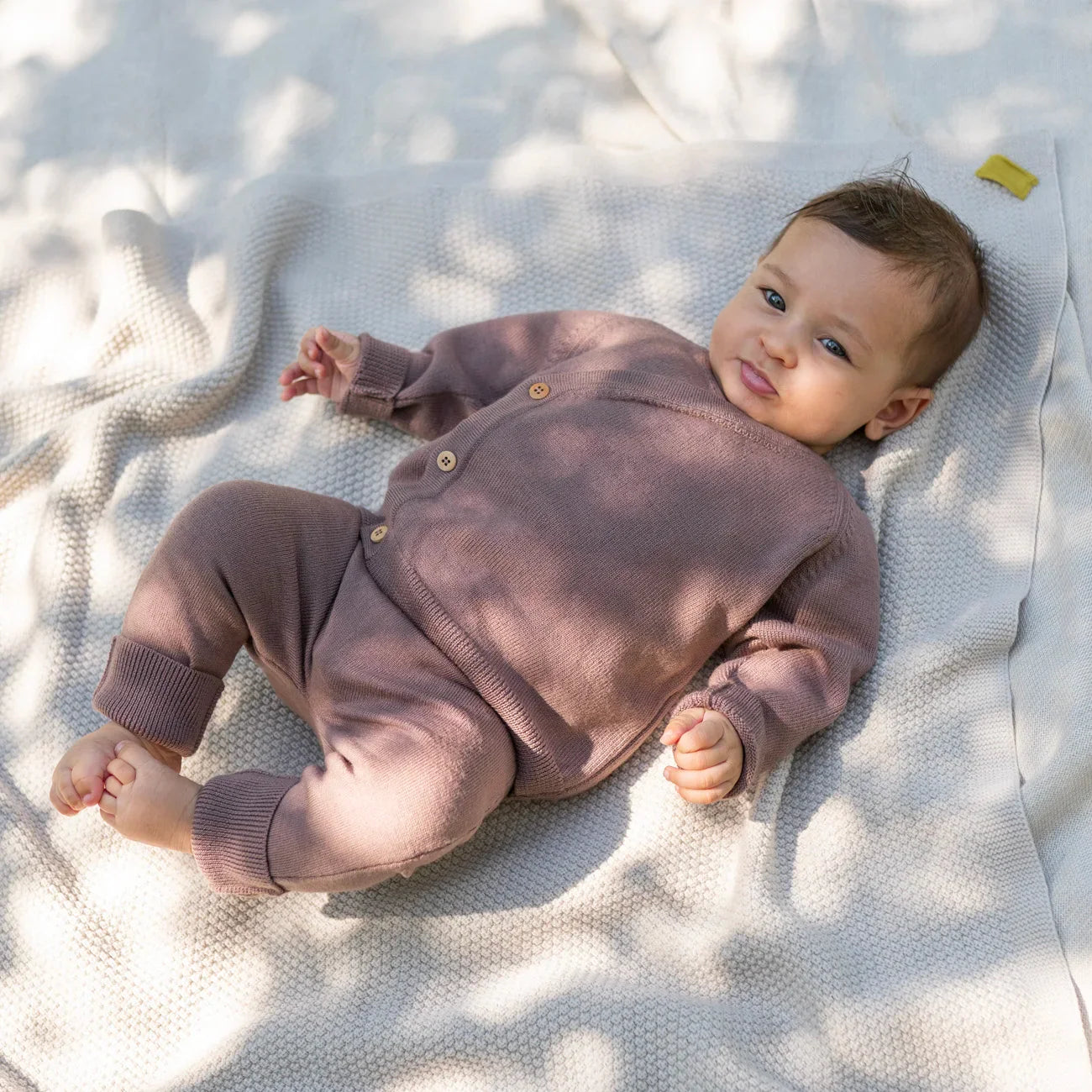 THE WOOLLY BABY JACKET - mauve