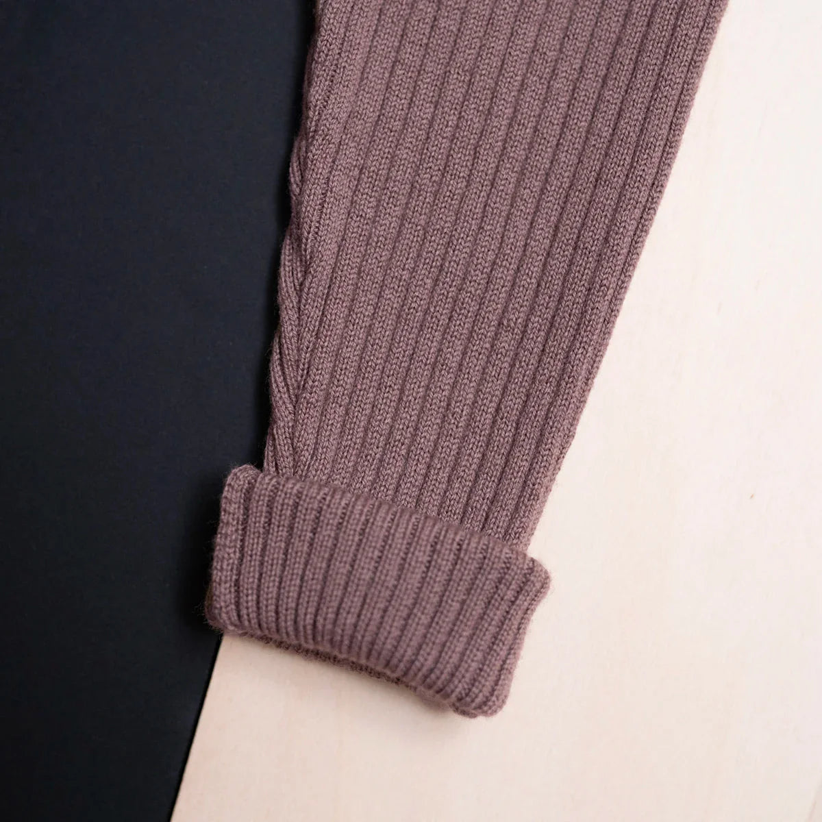 THE WOOLLY LEGGINGS - mauve