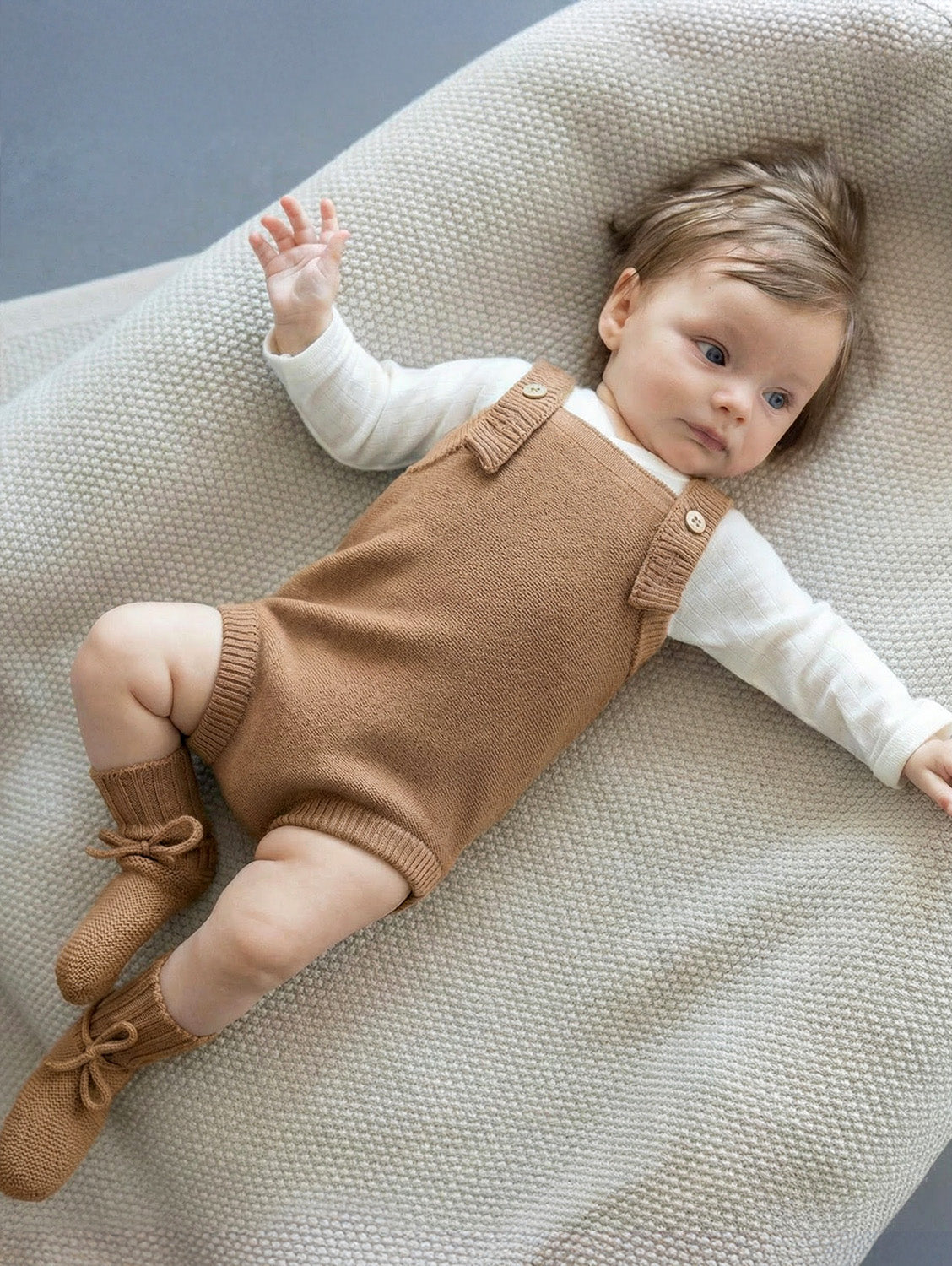 THE WOOLLY ROMPER - camel