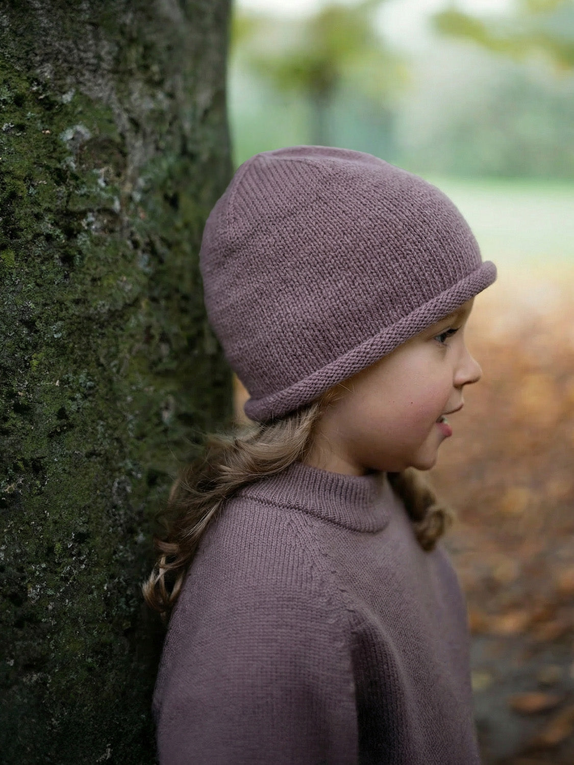 THE WOOLLY HAT - mauve