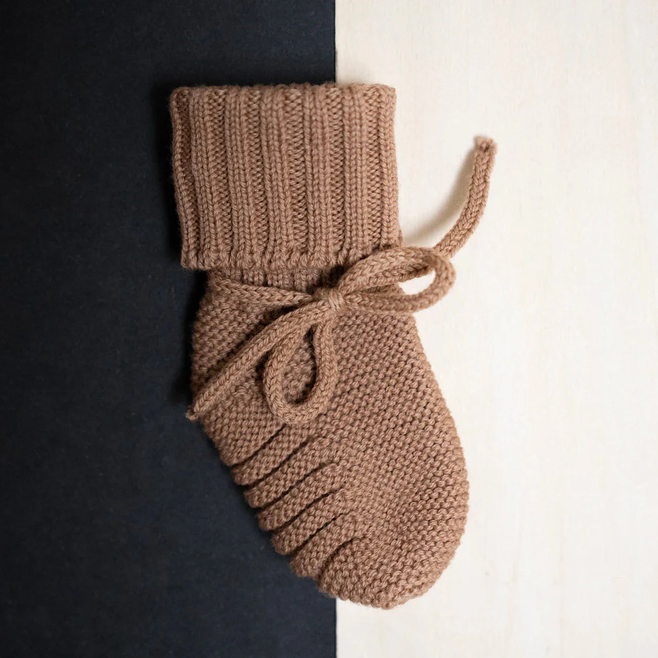 THE WOOLLY BABY BOOTIE - camel