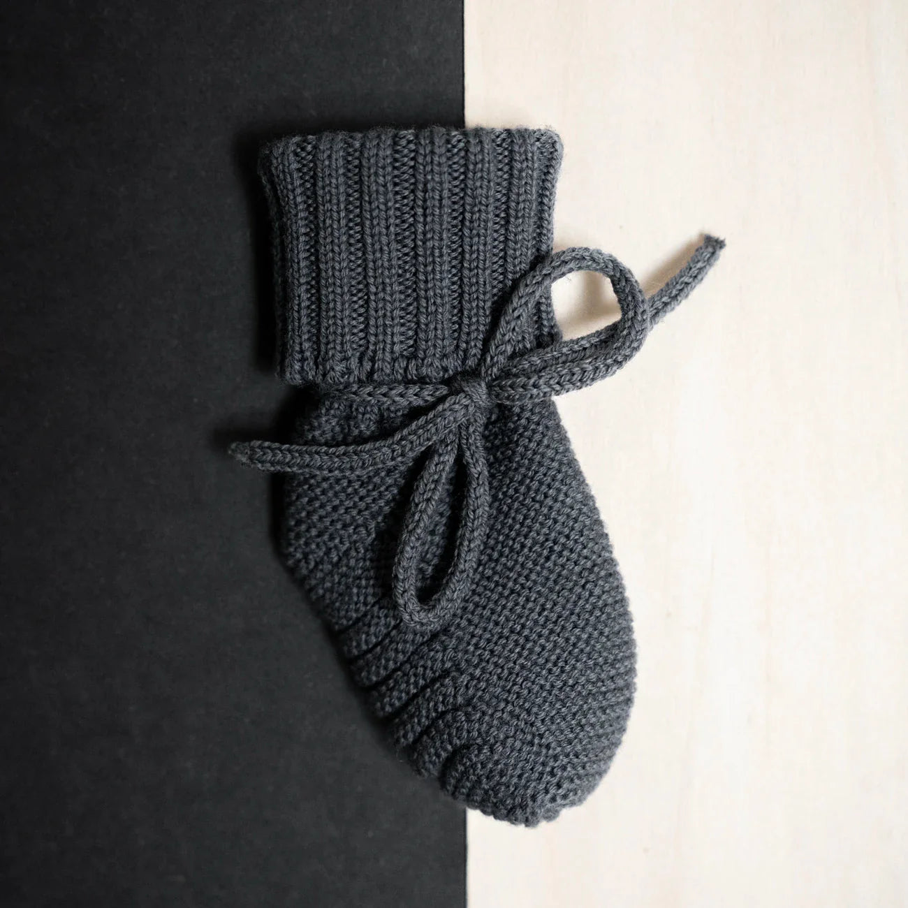 THE WOOLLY BABY BOOTIE - grey