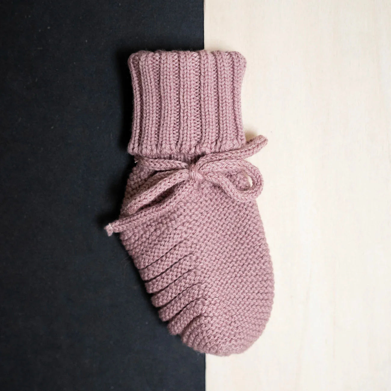 THE WOOLLY BABY BOOTIE - rose