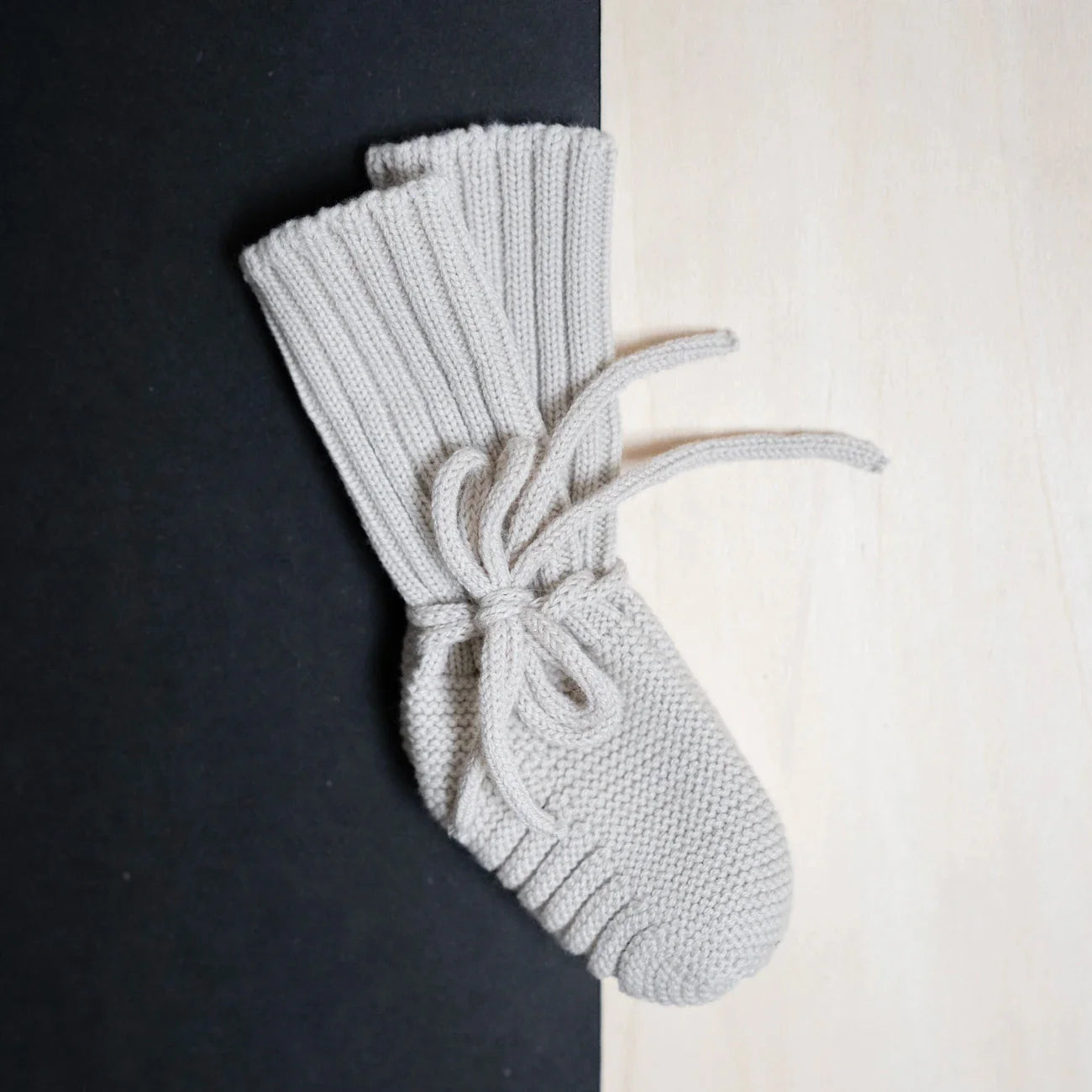 THE WOOLLY BABY BOOTIE - sand