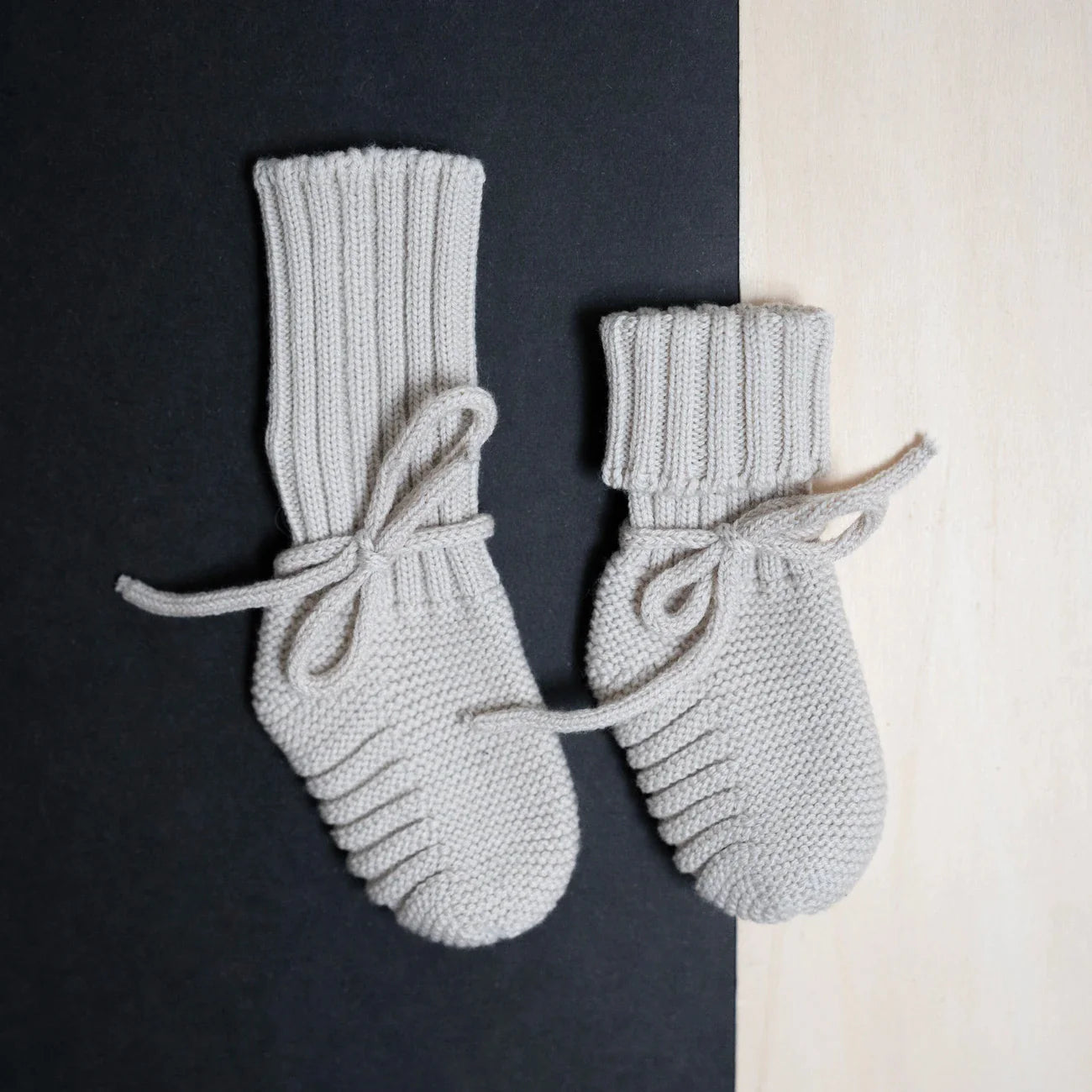 THE WOOLLY BABY BOOTIE - sand