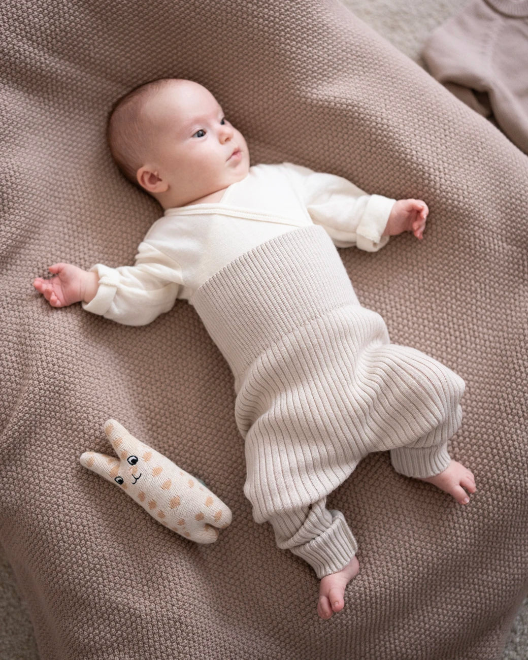 THE WOOLLY BABY LEGGINGS - sand