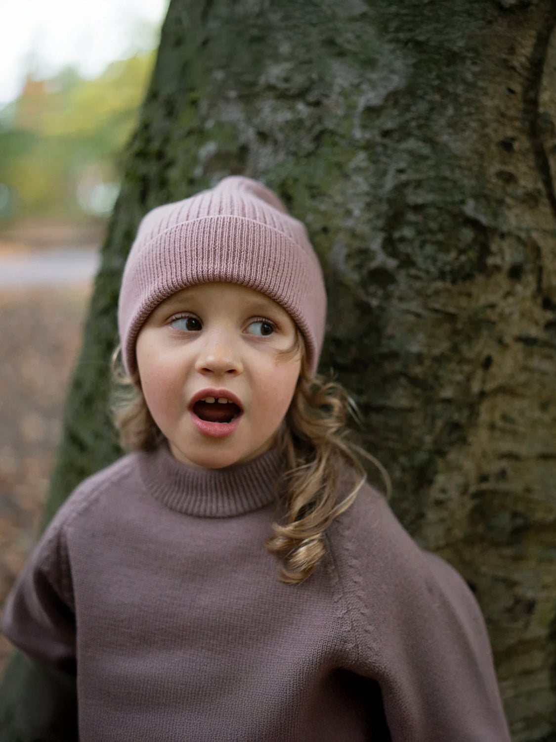 THE WOOLLY BEANIE - rose