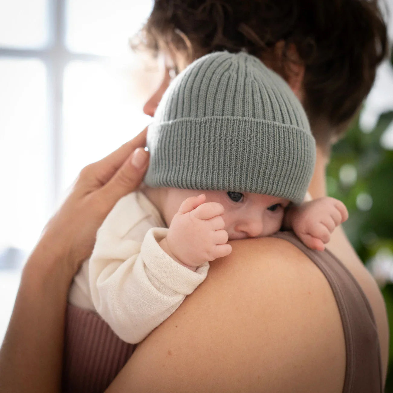 THE WOOLLY BEANIE MULTI - mauve