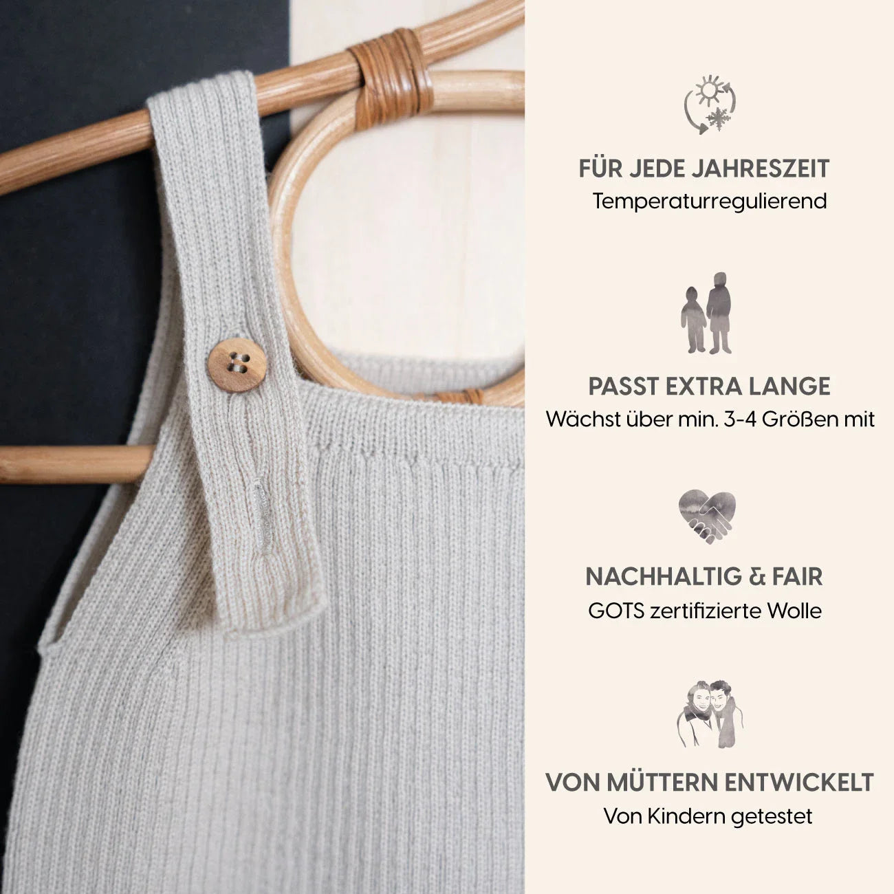 THE WOOLLY JUMPSUIT - sand