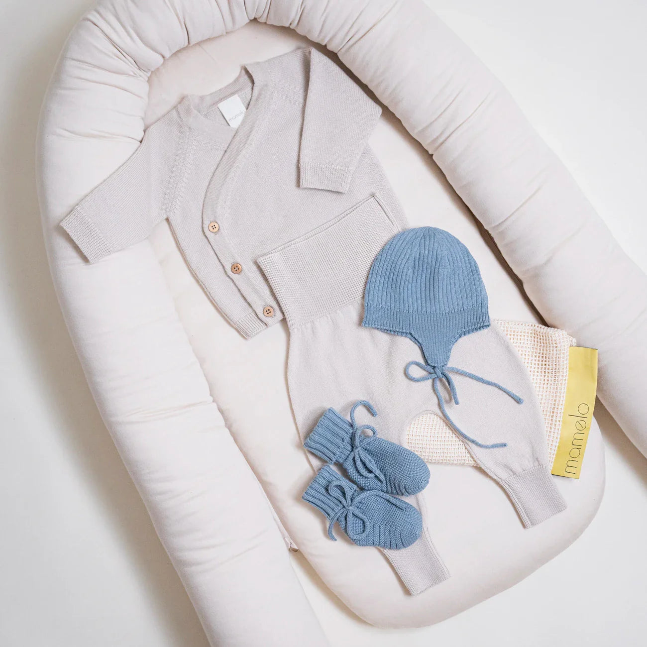 THE WOOLLY BABY BOOTIE - blue