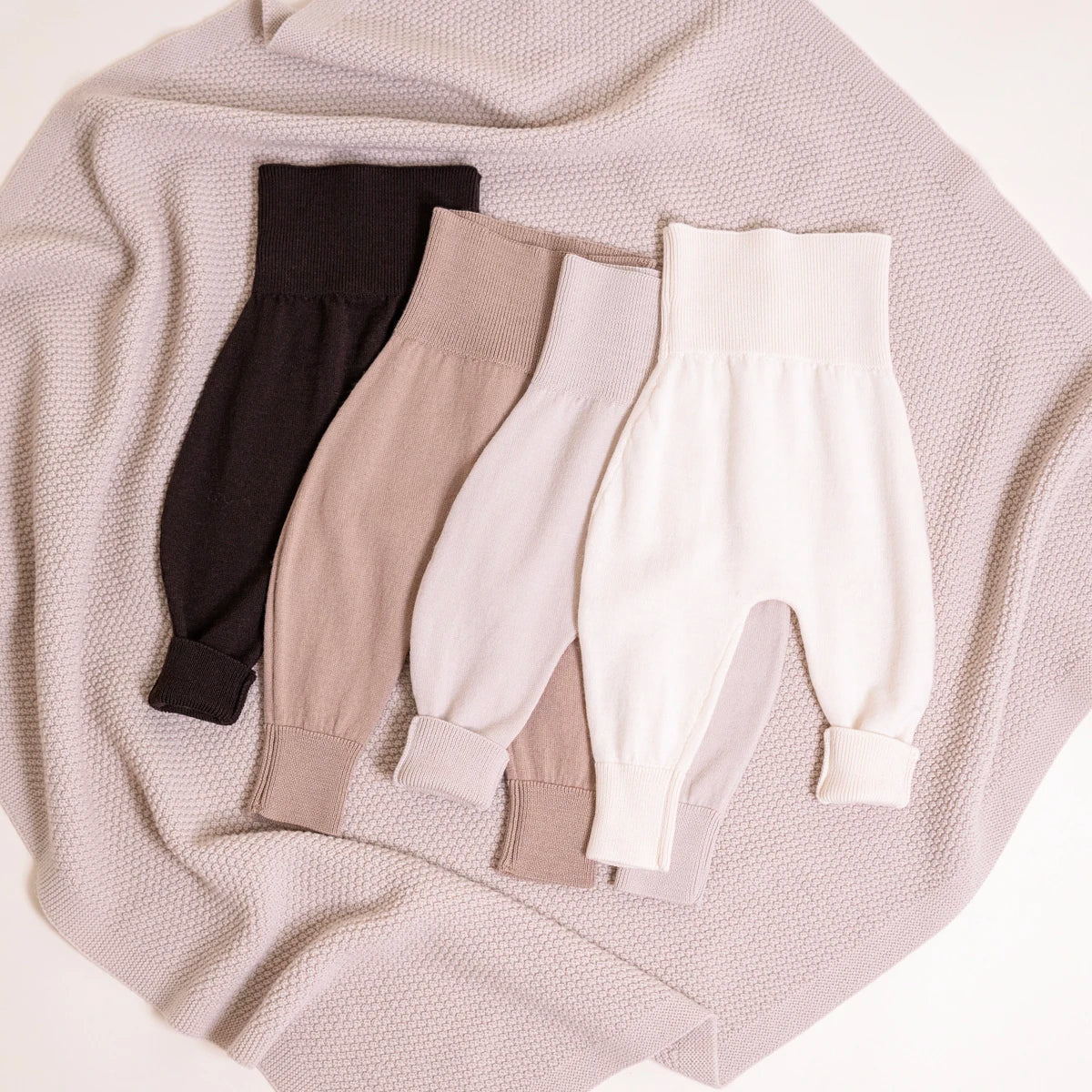 THE WOOLLY BABY PANTS - chocolate