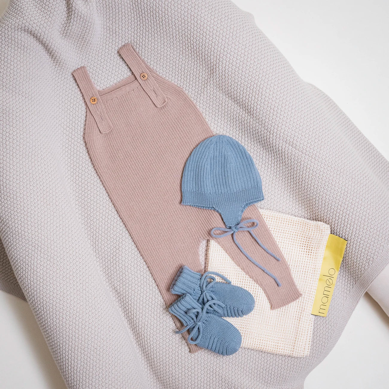 THE WOOLLY BABY BOOTIE - blue