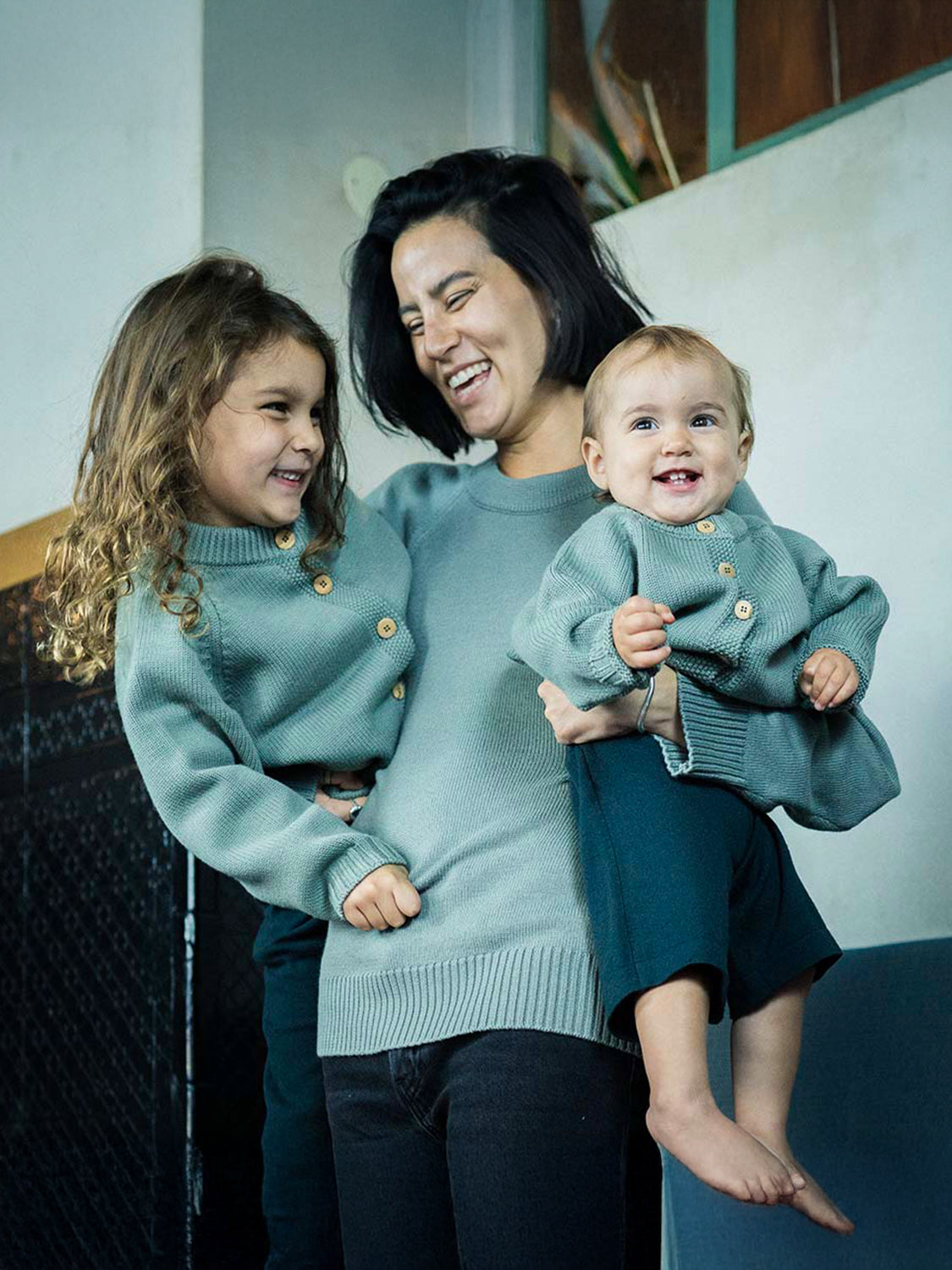 THE WOOLLY CARDIGAN - sage